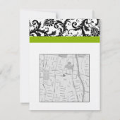 Zwarte, witte en groene behuizingskaart kaart (Achterkant)