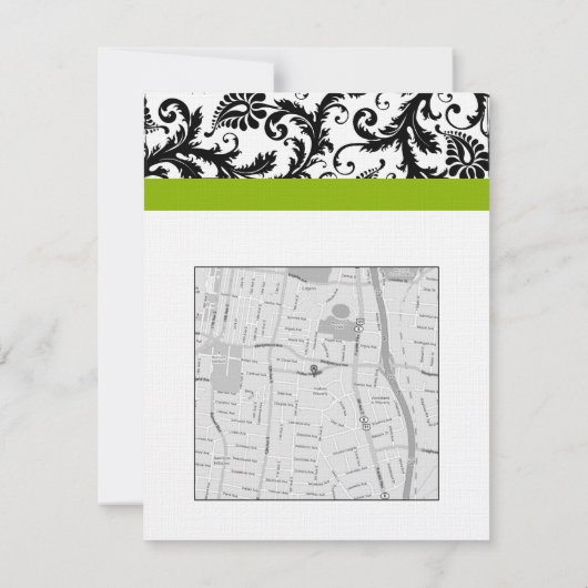 Zwarte, witte en groene behuizingskaart kaart (Achterkant)