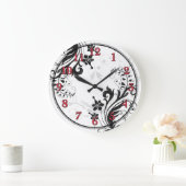 Zwarte, Witte en Rode Aziatische Klok van de Flora (Huis)