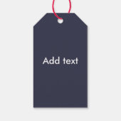 Zwarte, witte en rode Kaleidoscoop Cadeaulabel (Achterkant)