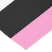 Zwarte, witte en roze strepen tafelkleed (Gekanteld)