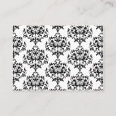 Zwarte, witte en roze trouwkaarten informatiekaartje (Achterkant)