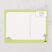 Zwarte Witte esdoorn slaan de datum briefkaart (Achterkant)