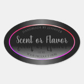 Zwarte witte etiketten met kleurrijke regenboog Li (Voorkant)