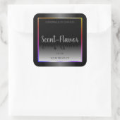 Zwarte witte etiketten met kleurrijke regenboog Li (Tas)