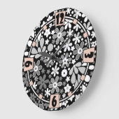 zwarte witte flora grote klok (Hoek)