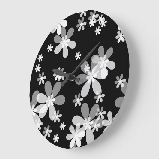 zwarte witte flora grote klok (Hoek)