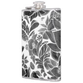 Zwarte witte flora heupfles (Links)