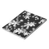 zwarte witte flora notitieblok (Linkerzijde)
