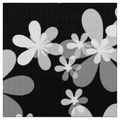 zwarte witte flora stof (Close Up)