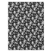 zwarte witte flora tafelkleed (Voorkant)