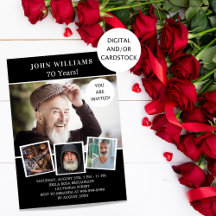 Zwarte witte foto collage op jaardag