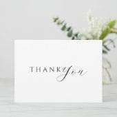 Zwarte & witte foto Weddenschap Hartelijk dank Bedankkaart (Staand voorkant)