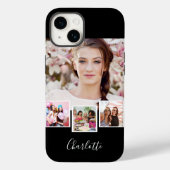 Zwarte witte fotocollage Case-Mate iPhone case (Achterkant)