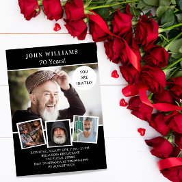 Zwarte witte foto's, luxe foto's op jaardag kaart