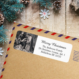 Zwarte Witte Geboorte Christelijke Katholieke Kers Etiket