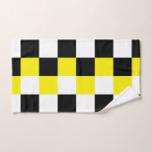 Zwarte witte gele controleur bad handdoek (Handdoek)