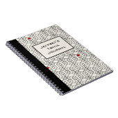  zwarte & witte geometrische trivia notitieboek (Rechterzijde)