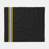 Zwarte witte gouden kleuren op school fleece deken (Voorkant (Horizontaal))