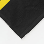 Zwarte witte gouden kleuren op school fleece deken (Hoek)