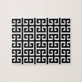zwarte witte griekse sleutel legpuzzel (Horizontaal)
