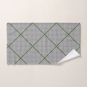Zwarte witte groene hexagon Pattern Wath Towel Set Bad Handdoek (Handdoek)