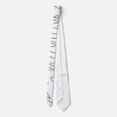 zwarte witte halloween rib skelet stropdas (Achterkant)