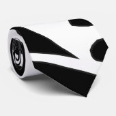 zwarte witte halloween rib skelet stropdas (Opgerold)