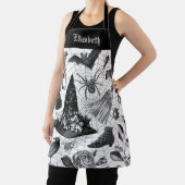 zwarte witte halloween witch schort (Insitu)