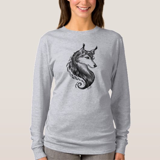 Zwarte witte handdraai met schouderklopje van scho t-shirt (Voorkant)