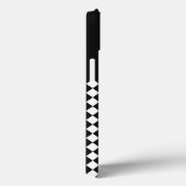 Zwarte witte Harlequin Mad Hatter Checkers Case-Mate iPhone Case (Achterkant / Rechts)