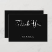 Zwarte/Witte Hartelijk dank (Voorkant / Achterkant)