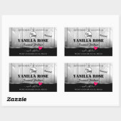 Zwarte witte-houtkorrels Etiketten van het Product (Vel)