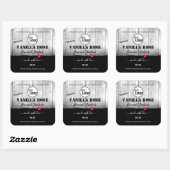 Zwarte witte-houtkorrels Etiketten van het Product (Vel)