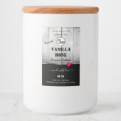 Zwarte witte-houtkorrels Etiketten van het Product (Voorkant)