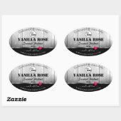 Zwarte witte-houtkorrels Etiketten van het Product (Vel)