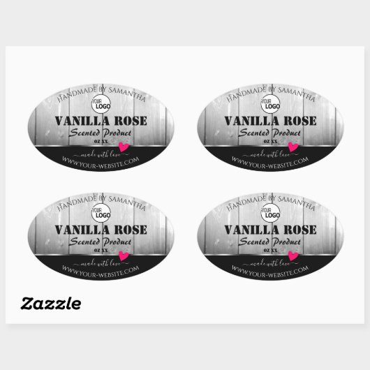 Zwarte witte-houtkorrels Etiketten van het Product (Vel)