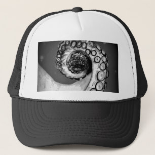  zwarte & witte inktvis trucker pet