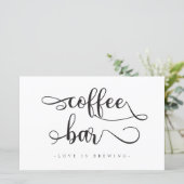 Zwarte witte kalligrafie-bruiloft (Staand voorkant)