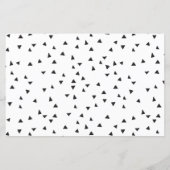 Zwarte witte kalligrafie-bruiloft (Achterkant)