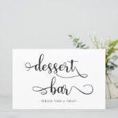 Zwarte witte kalligrafie bruiloft (Staand voorkant)