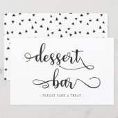 Zwarte witte kalligrafie bruiloft (Voorkant / Achterkant)