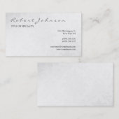 Zwarte witte kalligrafie Modern Visitekaartje (Voorkant / Achterkant)