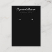 Zwarte witte kalligrafie visitekaartje (Voorkant)