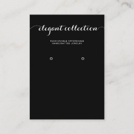 Zwarte witte kalligrafie visitekaartje