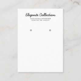 Zwarte witte kalligrafie visitekaartje