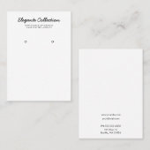 Zwarte witte kalligrafie visitekaartje (Voorkant / Achterkant)