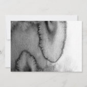 Zwarte witte kalligrafie. Waterverf ombre bruiloft Kaart (Achterkant)
