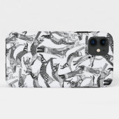 zwarte witte kat Case-Mate iPhone case (Achterkant (horizontaal))
