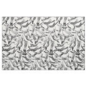 zwarte witte kat stof (Fat Quarter)